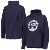 New York Yankees Levelwear Women's Sunset Farm Team Pullover Sweatshirt - Navy