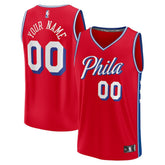 Philadelphia 76ers Youth Fast Break Replica Custom Jersey - Statement Edition - Red | Fanatics sale