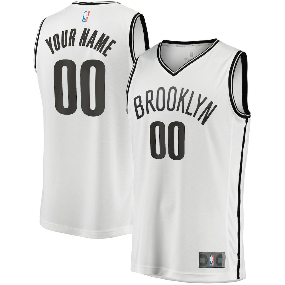 Brooklyn Nets Fast Break Custom Replica Jersey - Association Edition - White | Fanatics on sale