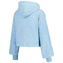 Los Angeles Dodgers Lusso Women's Tabitha Cheetah Terry Full-Zip Sweatshirt - Blue