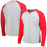 Los Angeles Angels johnnie-O Alsen Raglan Long Sleeve T-Shirt - Red/Heather Gray