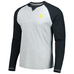 San Diego Padres johnnie-O Alsen Raglan Long Sleeve T-Shirt - Charcoal/Heather Gray