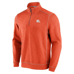 Cleveland Browns Tobago Bay Tri-Blend Half-Zip Sweatshirt - Orange for sale