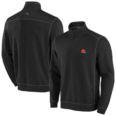 Cleveland Browns Big & Tall Tobago Bay Half-Zip Sweatshirt - Black on sale