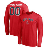 Boston Red Sox Personalized Cooperstown Collection Winning Streak Long Sleeve T-Shirt - Red
