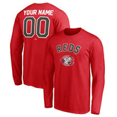 Cincinnati Reds Personalized Cooperstown Collection Winning Streak Long Sleeve T-Shirt - Red