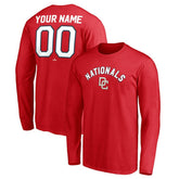Washington Nationals Personalized Cooperstown Collection Winning Streak Long Sleeve T-Shirt - Red