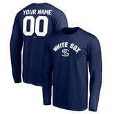 Chicago White Sox Personalized Cooperstown Collection Alternate Winning Streak Long Sleeve T-Shirt - Navy