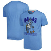 Dallas Mavericks Homage Unisex Team Mascot Tri-Blend T-Shirt sale - Light Blue outlet