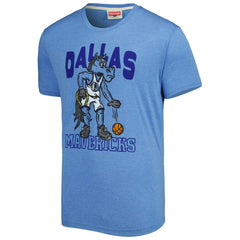 Dallas Mavericks Homage Unisex Team Mascot Tri-Blend T-Shirt sale - Light Blue outlet