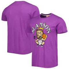 Sacramento Kings Homage Unisex Team Mascot Tri-Blend T-Shirt - Purple on sale