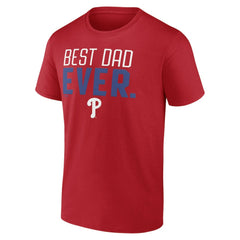 Philadelphia Phillies Best Dad Ever T-Shirt - Red