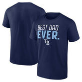 Tampa Bay Rays Best Dad Ever T-Shirt - Navy
