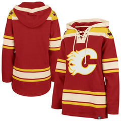 Calgary Flames '47 Women's Superior Lacer Pullover Hoodie Red
