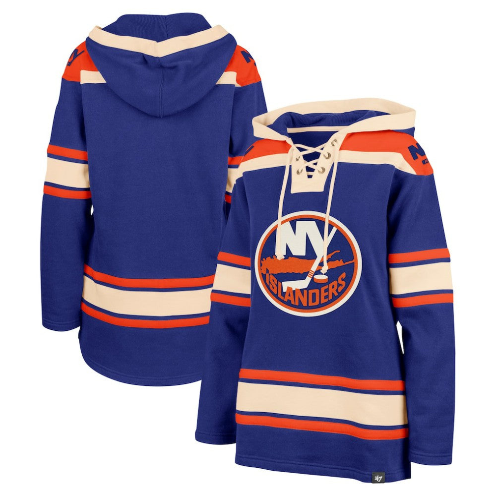 New York Islanders '47 Women's Superior Lacer Pullover Hoodie Royal