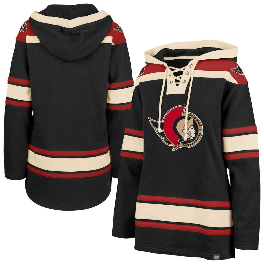 Ottawa Senators '47 Women's Superior Lacer Pullover Hoodie Black