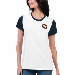 Houston Astros G-III 4Her by Carl Banks Women's Illustration Ringer T-Shirt - White