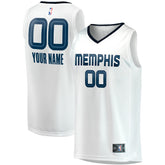 Memphis Grizzlies Youth Fast Break Replica Custom Jersey - Association Edition - White | Fanatics online