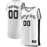 San Antonio Spurs Youth Fast Break Replica Custom Jersey - Association Edition - White | Fanatics online