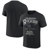 Colorado Rockies Darius Rucker Collection Beach Splatter T-Shirt - Black