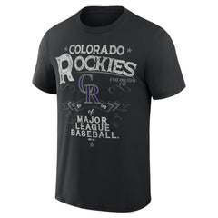 Colorado Rockies Darius Rucker Collection Beach Splatter T-Shirt - Black