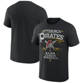 Pittsburgh Pirates Darius Rucker Collection Beach Splatter T-Shirt - Black