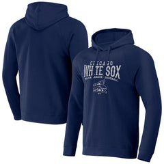 Chicago White Sox Darius Rucker Collection Waffle-Knit Raglan Pullover Hoodie - Navy