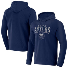 Houston Astros Darius Rucker Collection Waffle-Knit Raglan Pullover Hoodie - Navy