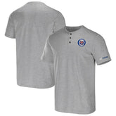 Detroit Tigers Darius Rucker Collection Henley T-Shirt - Heather Gray