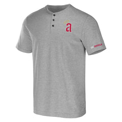 Los Angeles Angels Darius Rucker Collection Henley T-Shirt - Heather Gray