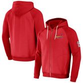 St. Louis Cardinals Darius Rucker Collection Raglan Full-Zip Hoodie - Red