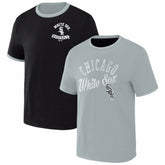 Chicago White Sox Darius Rucker Collection Two-Way Ringer Reversible T-Shirt - Black/Gray