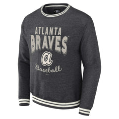 Atlanta Braves Darius Rucker Collection Vintage Pullover Sweatshirt - Heather Charcoal