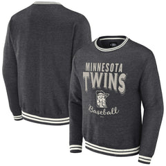 Minnesota Twins Darius Rucker Collection Vintage Pullover Sweatshirt - Heather Charcoal
