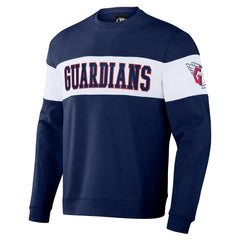 Cleveland Guardians Darius Rucker Collection Stripe Pullover Sweatshirt - Navy