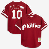 Darren Daulton Philadelphia Phillies Authentic Batting Practice Jersey - Scarlet | Mitchell & Ness