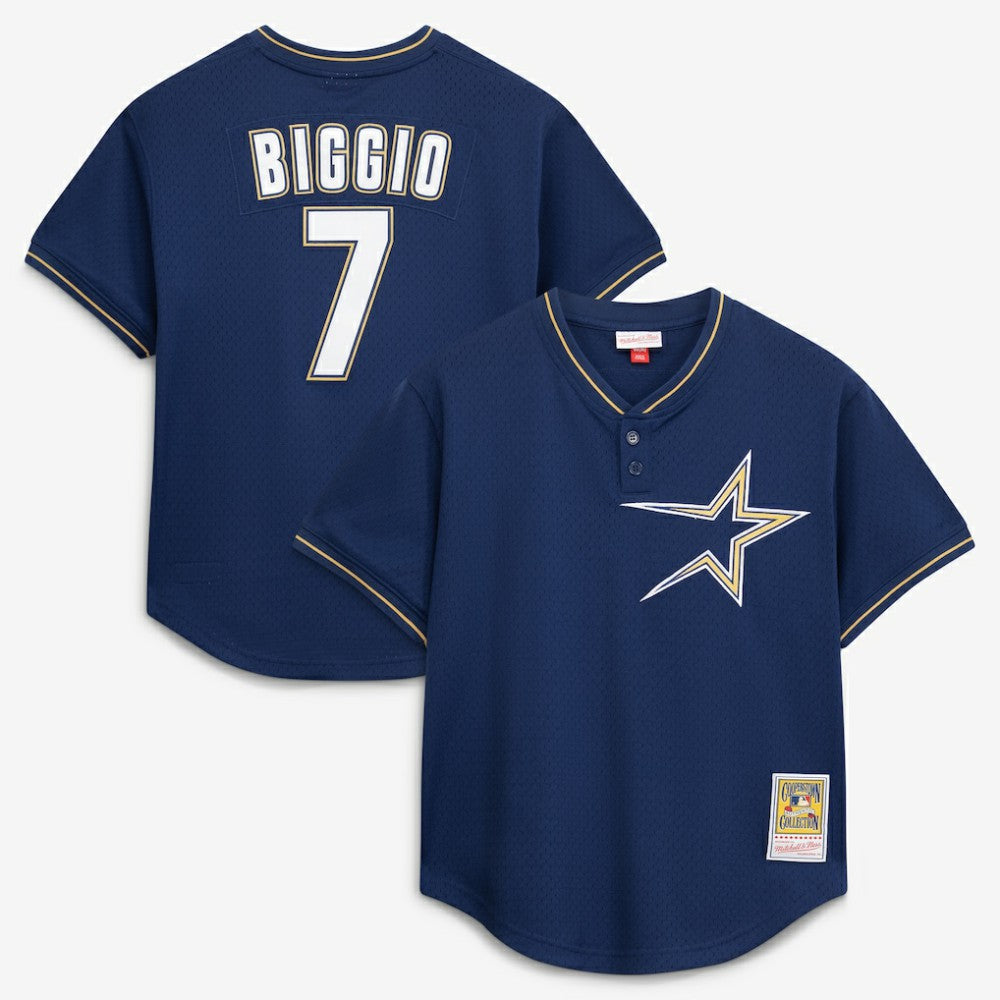 Craig Biggio Houston Astros Authentic Batting Practice Jersey - Navy | Mitchell & Ness
