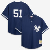 Bernie Williams New York Yankees Authentic Batting Practice Jersey - Navy | Mitchell & Ness