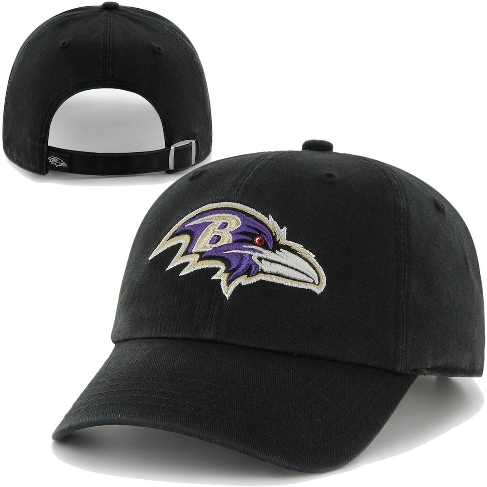 '47 Brand Baltimore Ravens Clean Up Adjustable Hat - Black on sale