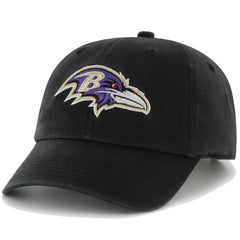 '47 Brand Baltimore Ravens Clean Up Adjustable Hat - Black on sale