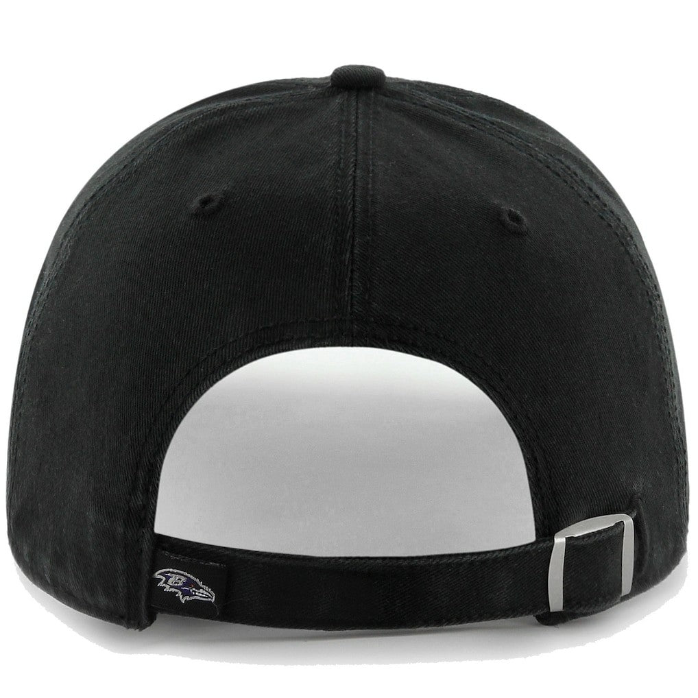 '47 Brand Baltimore Ravens Clean Up Adjustable Hat - Black on sale