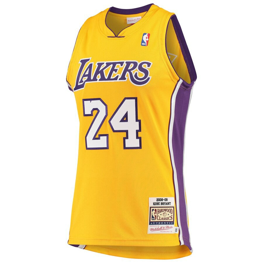 Kobe Bryant Hardwood Classics 2008-09 Authentic Jersey - Gold - Mens | Mitchell & Ness for sale