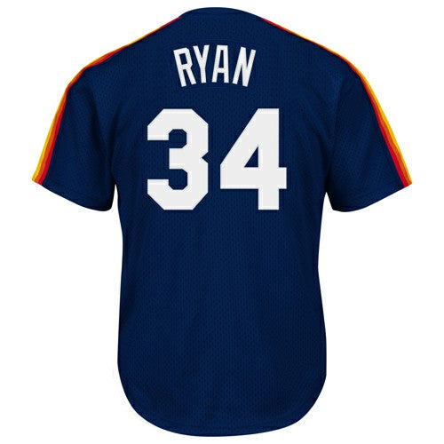 Nolan Ryan Houston Astros Authentic Batting Practice Jersey - Navy | Mitchell & Ness