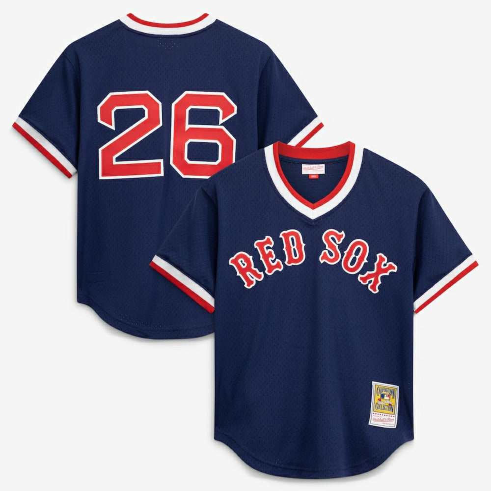 Wade Boggs Boston Red Sox Authentic Batting Practice Jersey - Navy | Mitchell & Ness