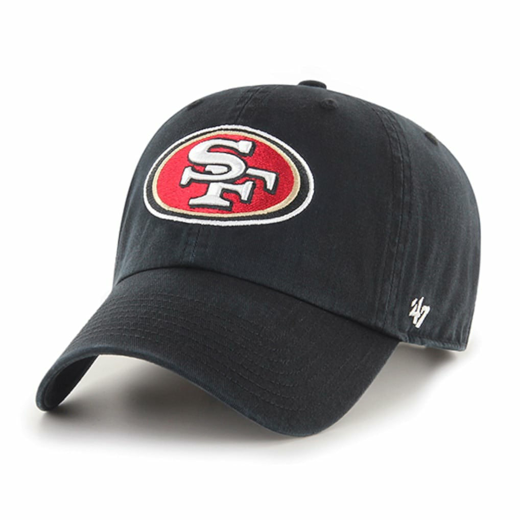 '47 Brand San Francisco 49ers Cleanup Basic Adjustable Hat - Black outlet