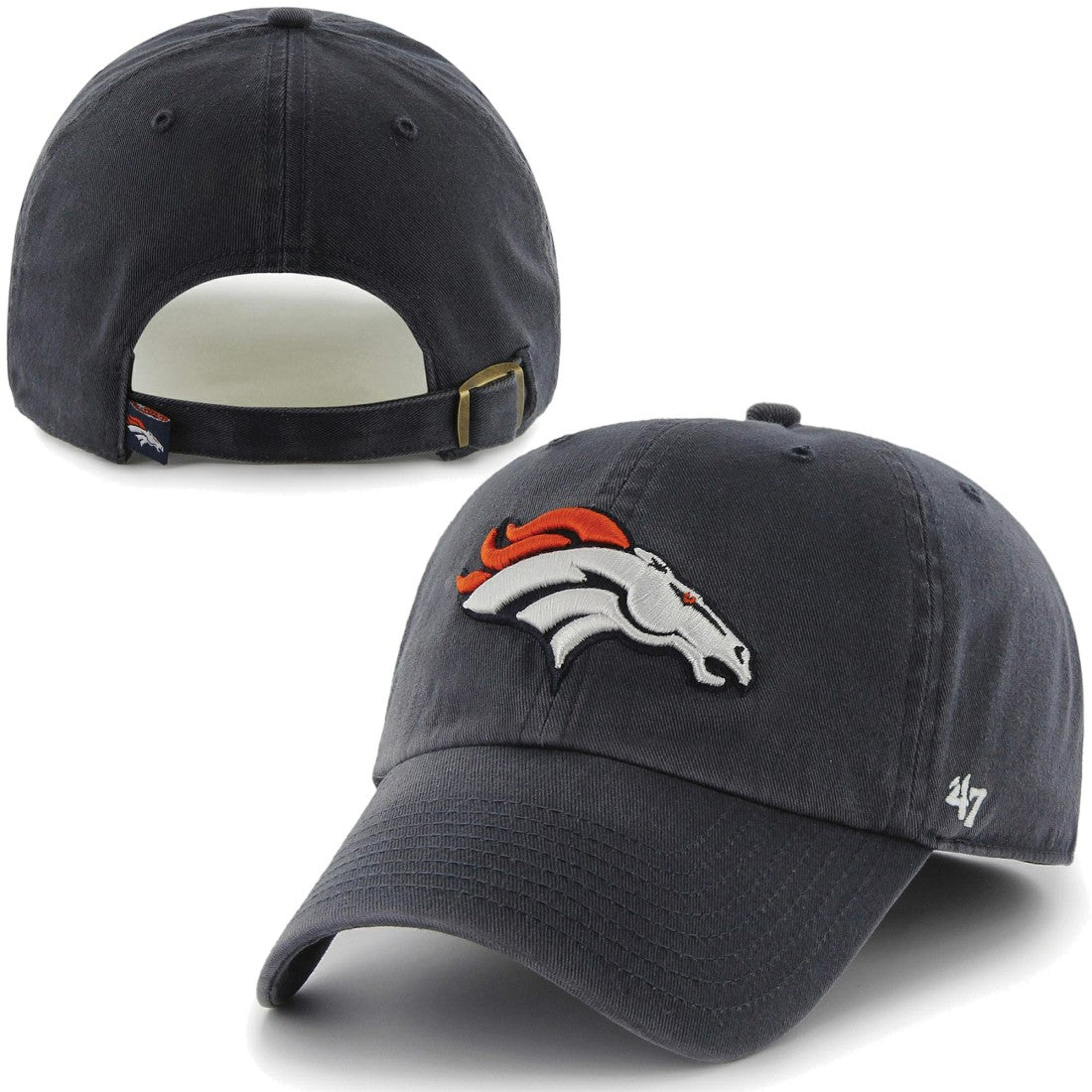 Denver Broncos '47 Brand Cleanup Adjustable Hat - Navy Blue sale