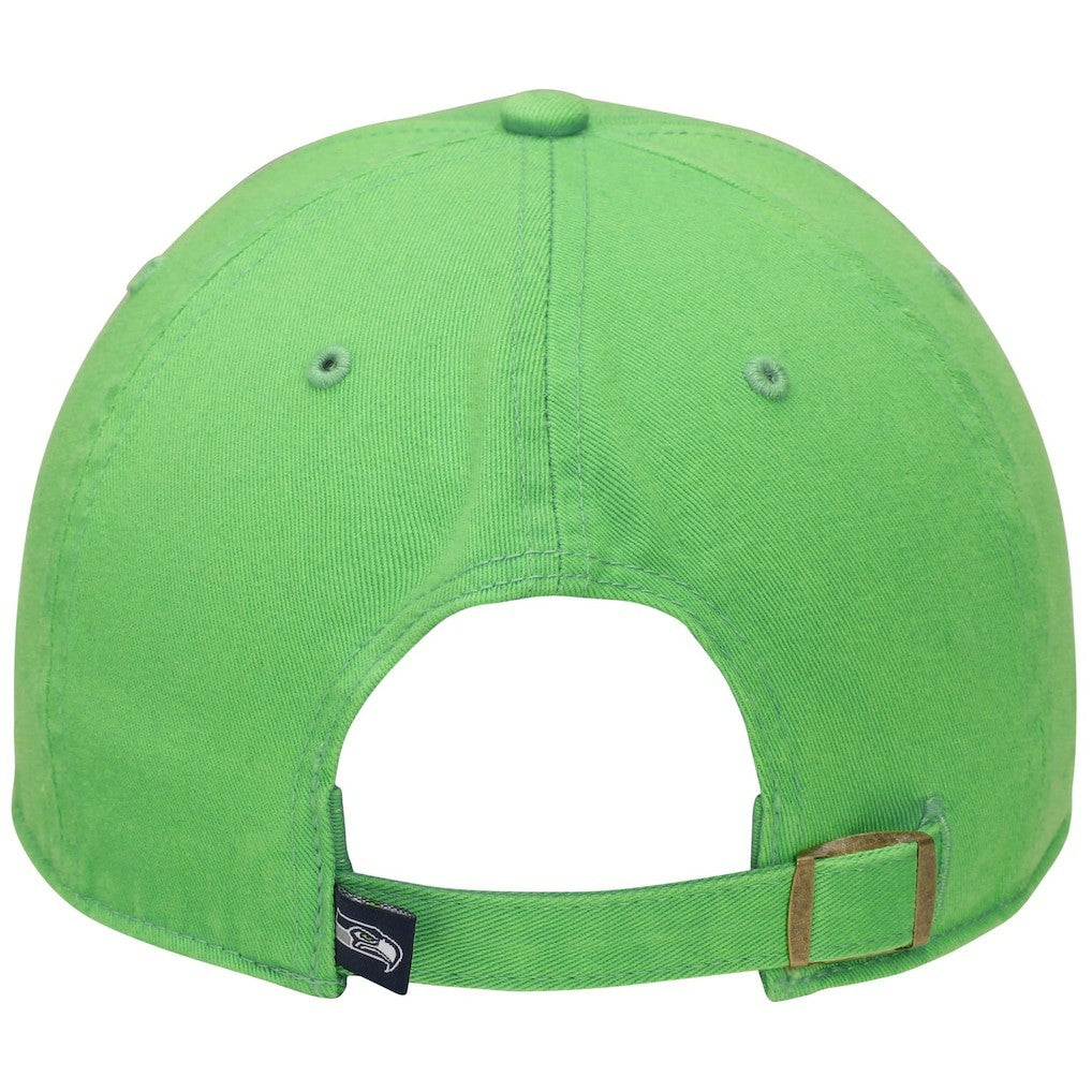 Seattle Seahawks '47 Brand Neon Green Clean Up Adjustable Hat cheap