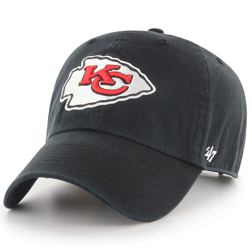 '47 Brand Kansas City Chiefs New Clean Up Adjustable Hat - Black on sale