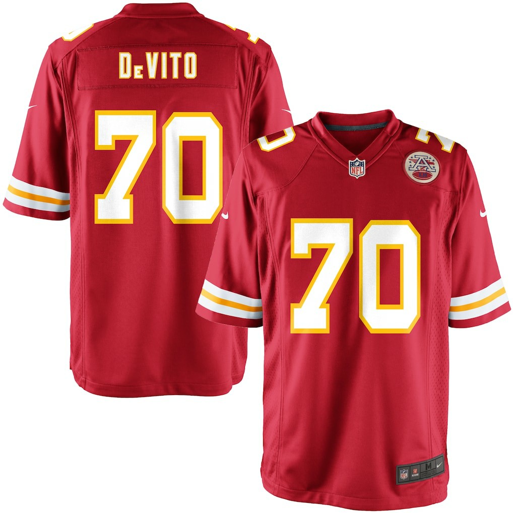 Youth Kansas City Chiefs Mike DeVito Team Color Game Jersey | Nike discount