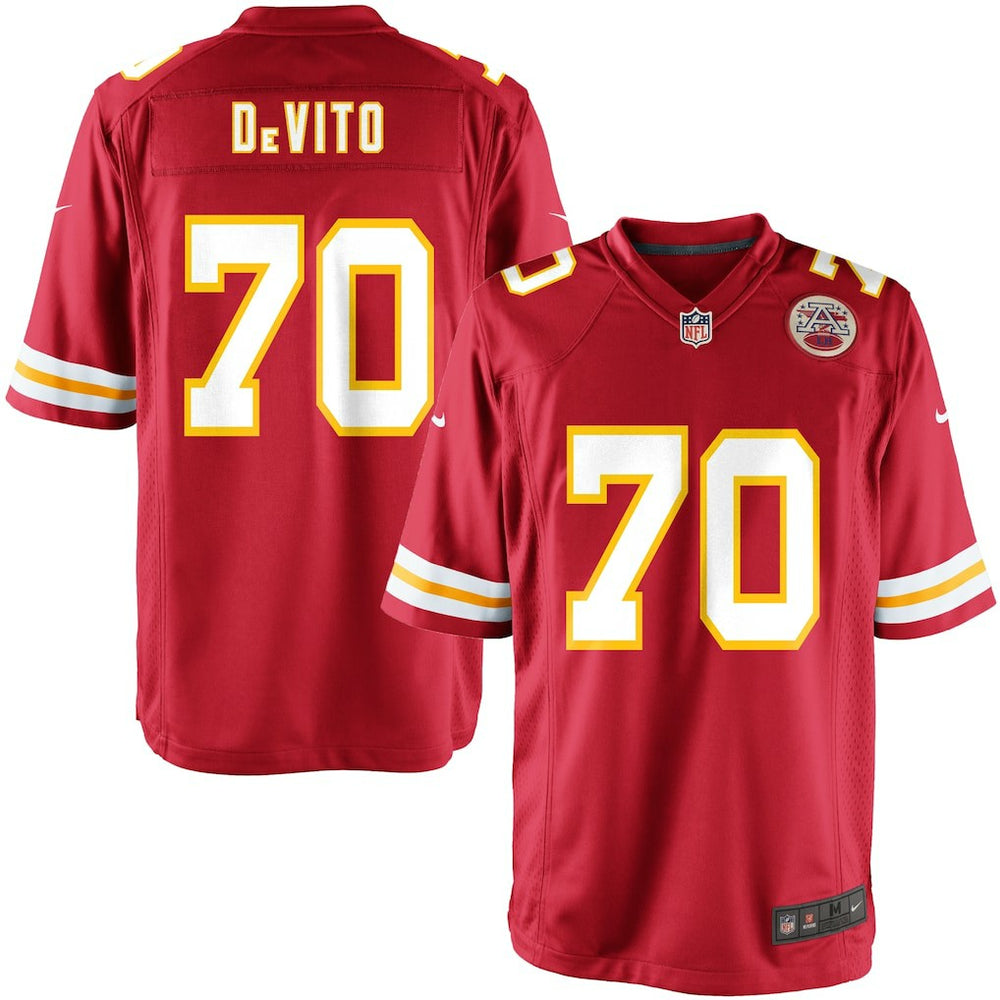 Youth Kansas City Chiefs Mike DeVito Team Color Game Jersey | Nike discount